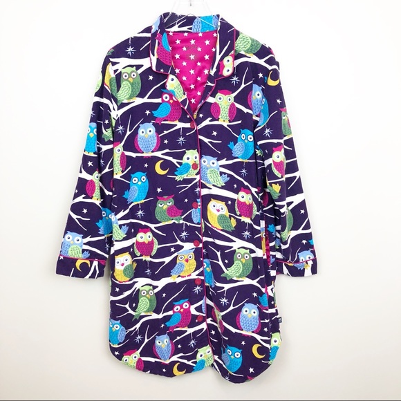 Nick & Nora Other - Nick & Nora | Flannel Owl Print Nightgown XXL
